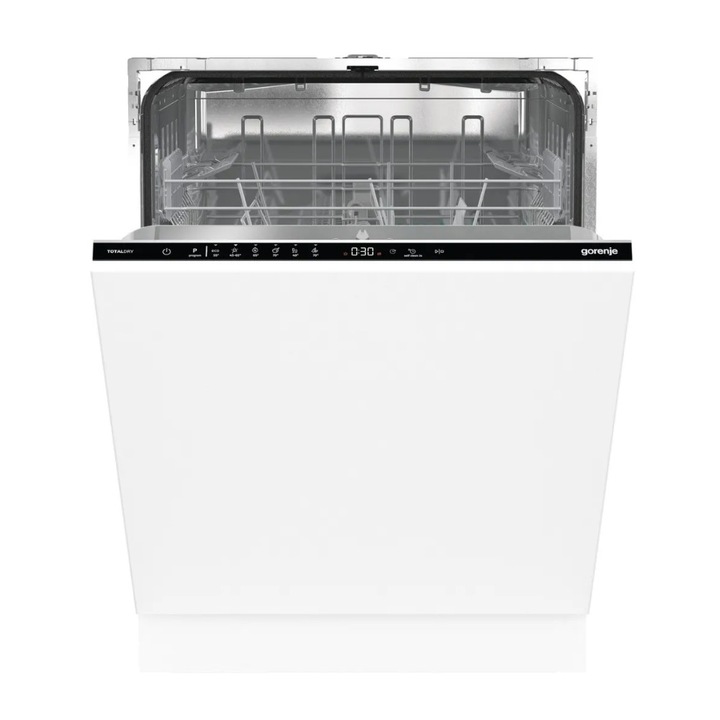 Masina de spalat vase incorporabila Gorenje GV642D90, Uscare TotalDry, Program Auto, Speed Wash 15 minute, Start intarziat, Racord apa calda, 14 seturi, 6 programe, Clasa D