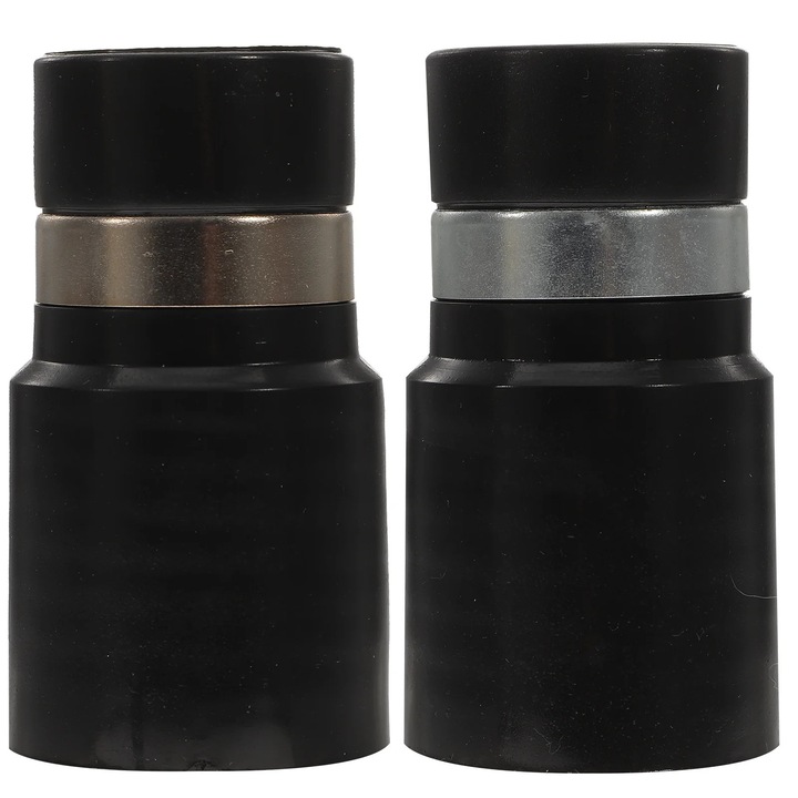 Adaptor pentru furtun aspirator YANYXR BCS3563275, conexiune 37 mm → 39 mm, diametru interior 32 mm, ABS, negru, set 2 buc.