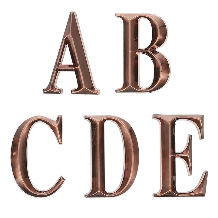 Litere adezive pentru usa ZYBLSSBB LSM2xh13-BCS0079186-2, autoadezive, finisaj roz-auriu
