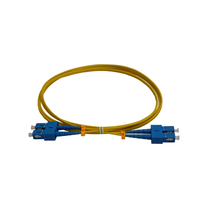 Száloptikai patch kábel SC/PC-SC/PC SM OS2 9/125 köpeny LSZH 2,0mm duplex 3 m