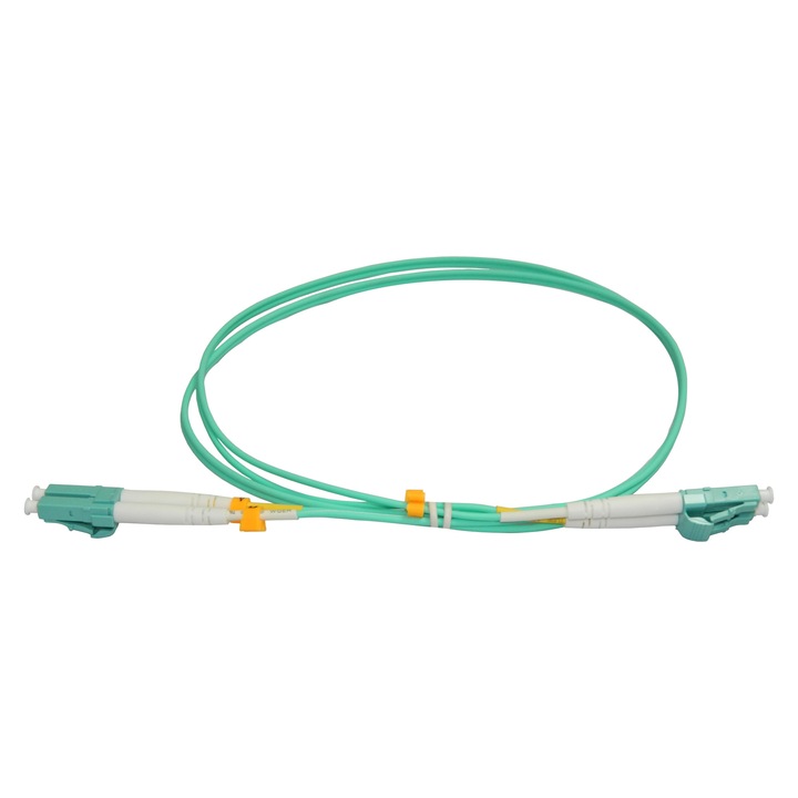 Patch cord fibra optica LC/PC-LC/PC MM OM3 50/125 manta LSZH 2.0mm duplex 2 m