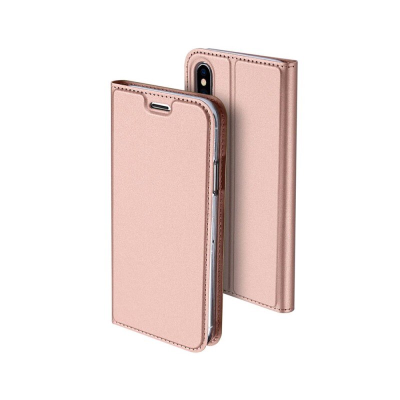 Husa Flip Cover Premium Duxducis Skinpro iPhone Xs Max Rose Gold