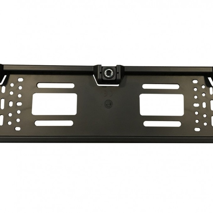 Sistem de parcare 2 in 1 pe suport de numar cu camera de marsarier si 2 senzori