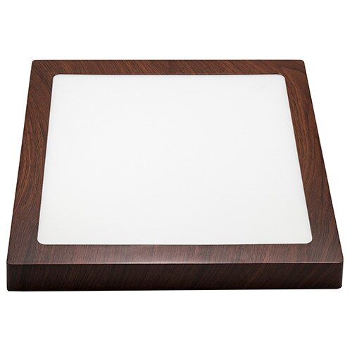 Aplica LED 18W Patrata,culoare maro, 4500K lumina alb neutra