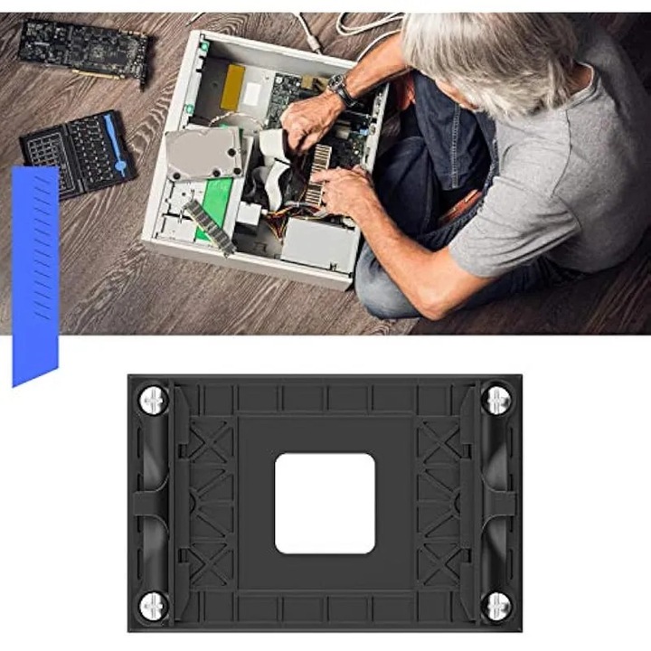 Suport montare cooler CPU AM4 K0544-26810-2579-AMC, pentru placi de baza B350/X370/A320/X470, negru, 1 buc.