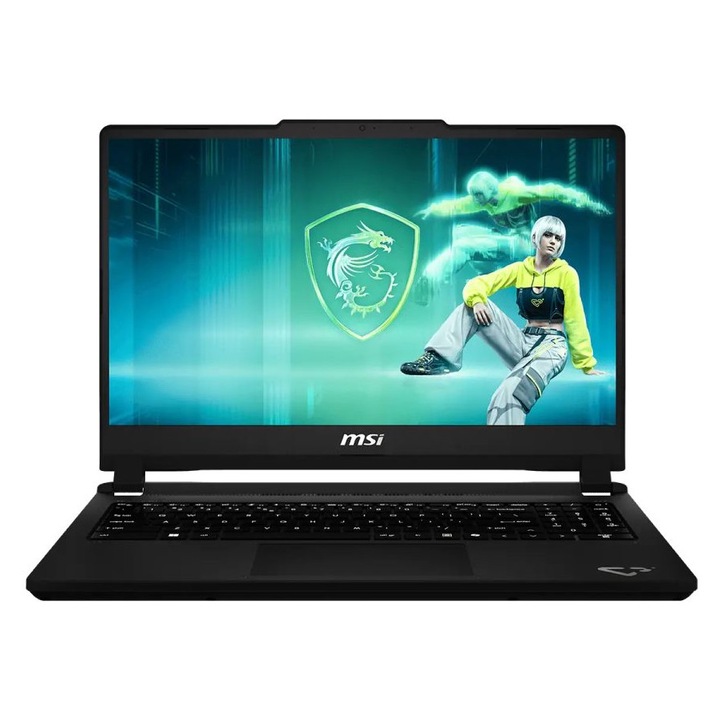 Laptop MSI Cyborg 15 Max C2WE (9S7-15T111-222), Intel Core i5-13420H, 16GB DDR5, 512GB SSD, Nvidia GeForce RTX 5050 8GB, ecran 15,6" FHD matt 1920x1080, fara sistem de operare, Platinum Gray