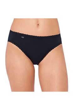 Chilot, Sloggi 24/7 Cotton Lace Tai, Negru Chilot, Sloggi 24/7 Cotton Lace Tai, Negru