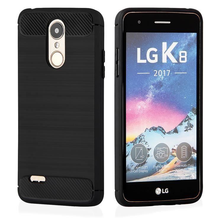 Husa Iberry Armor Carbon Neagra Pentru Lenovo K8 (2017)