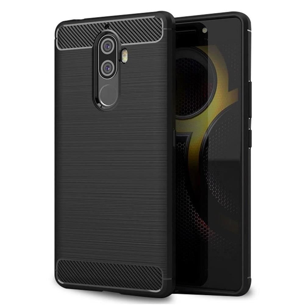 Husa Iberry Carbon Neagra Pentru Lenovo K8 Note