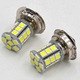 Bec LED P26S 12V motorkerékpárhoz, 24 x SMD 5050, közvetlen izzószálcsere, 21 x 43.5 mm, 2 db-os készlet.