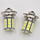 Bec LED P26S 12V motorkerékpárhoz, 24 x SMD 5050, közvetlen izzószálcsere, 21 x 43.5 mm, 2 db-os készlet.