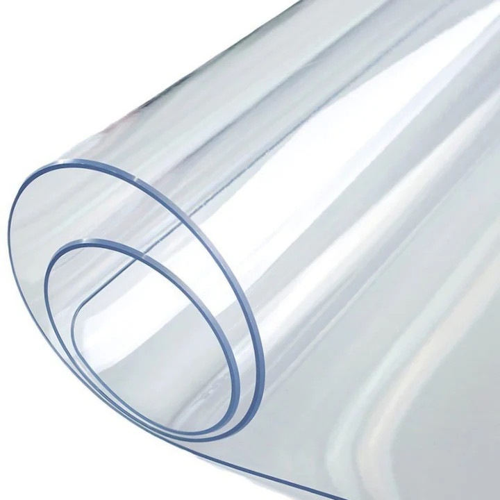 Asztalterítő védelem Carmdering EMAG-FP20260810-1021, szilikonizált PVC 1,2 mm, átlátszó, 160 x 100 cm