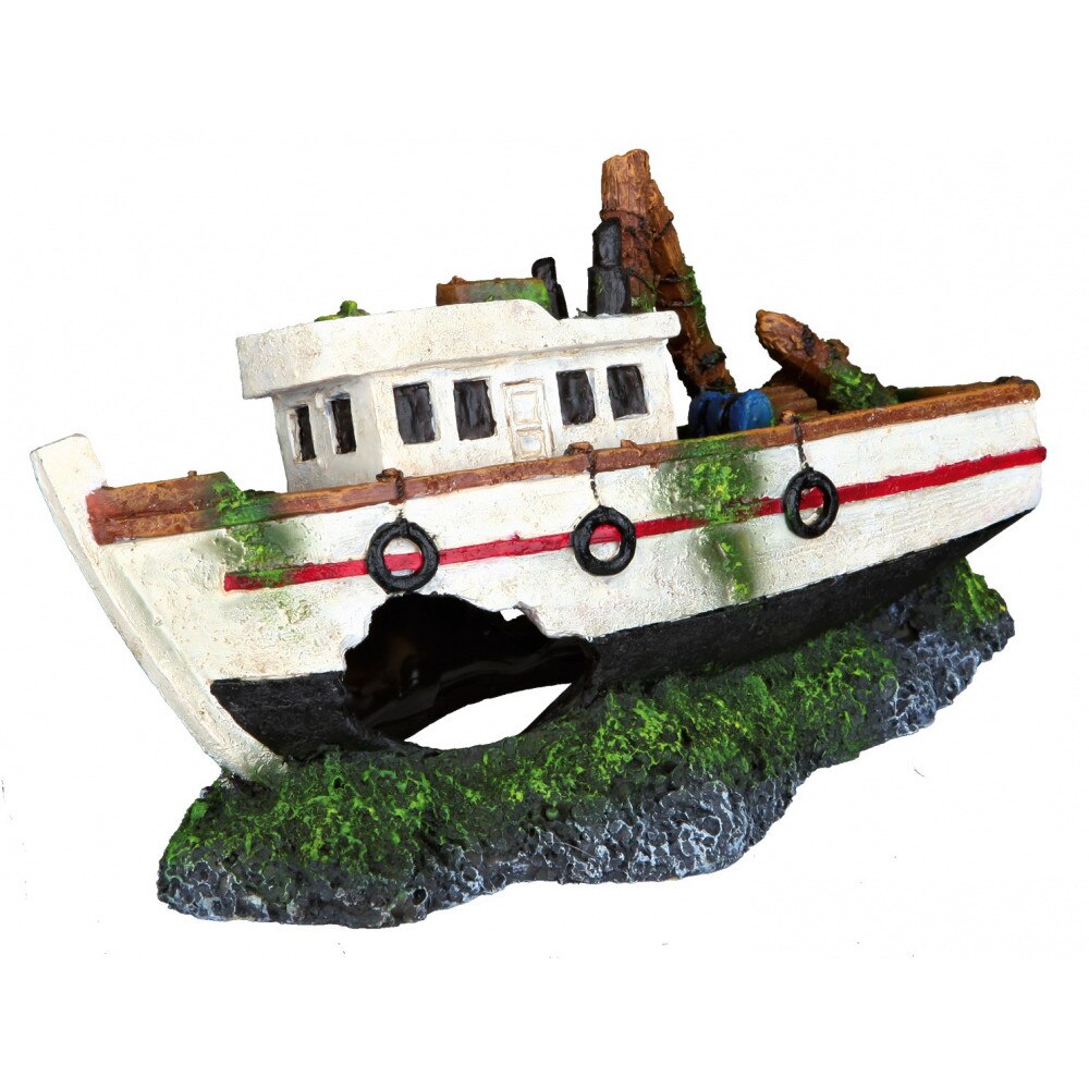 Decor Trixie epava barca pentru acvariu 15 cm 87818