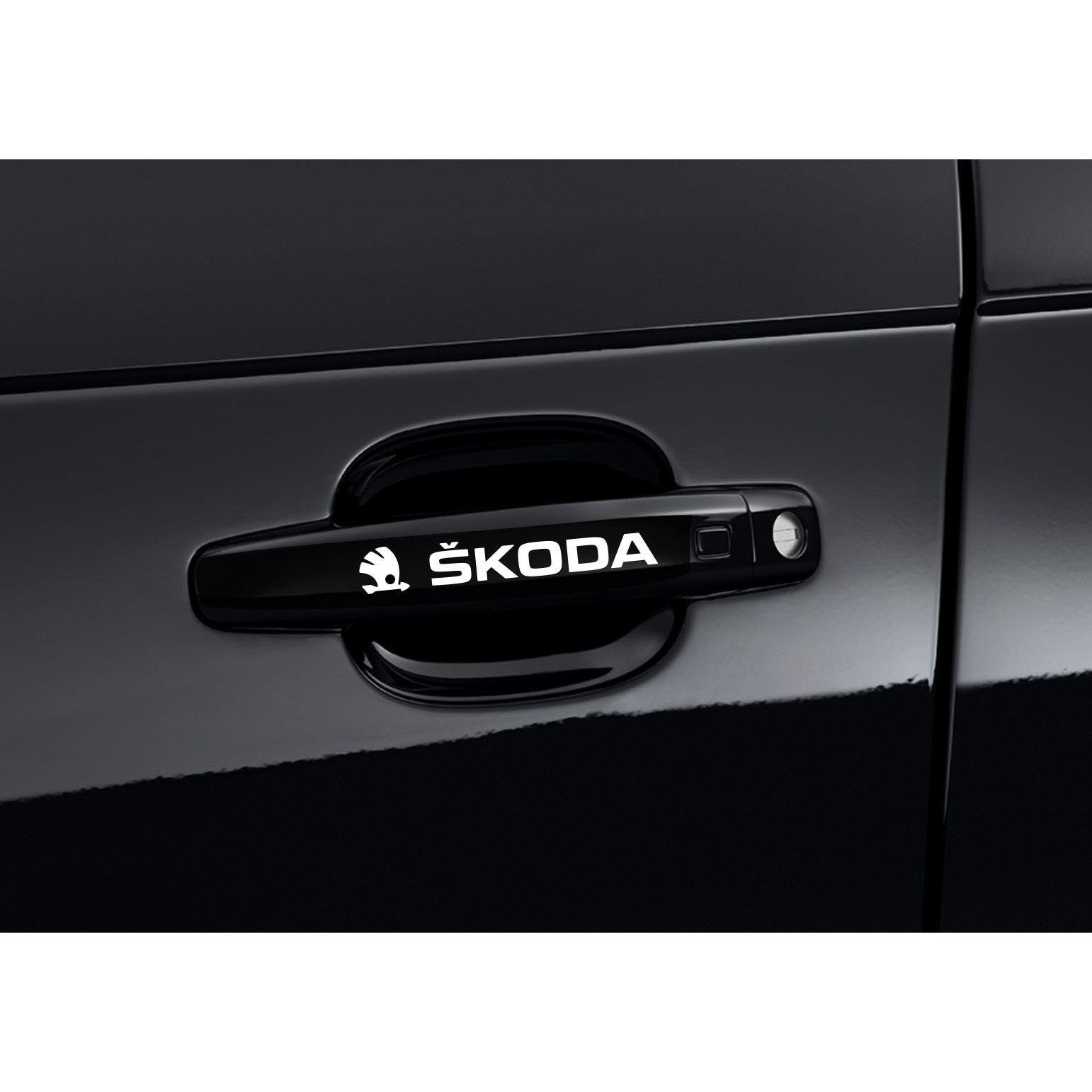 Set 4 Stickere Albe Manere Usa - SKODA