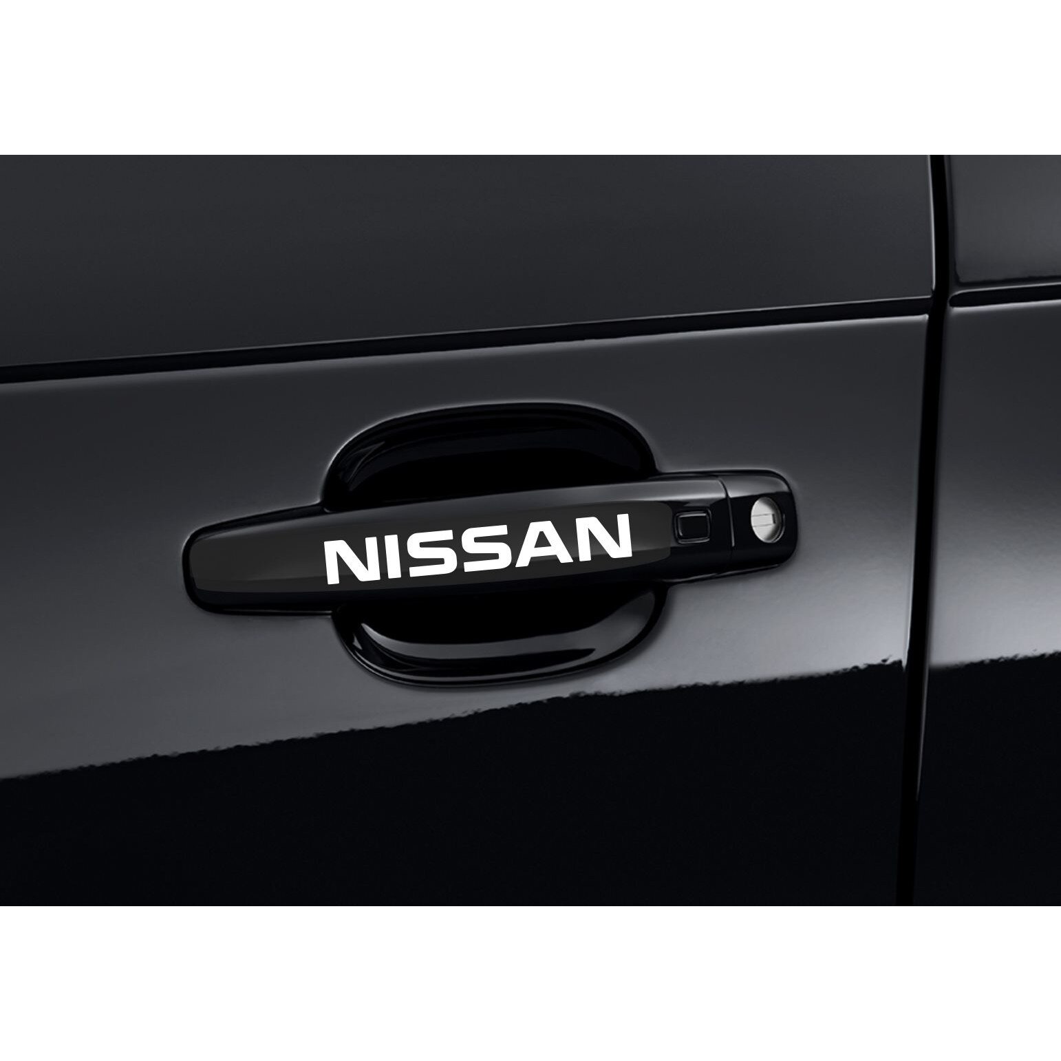 Set 4 Stickere Albe Manere Usa - NISSAN