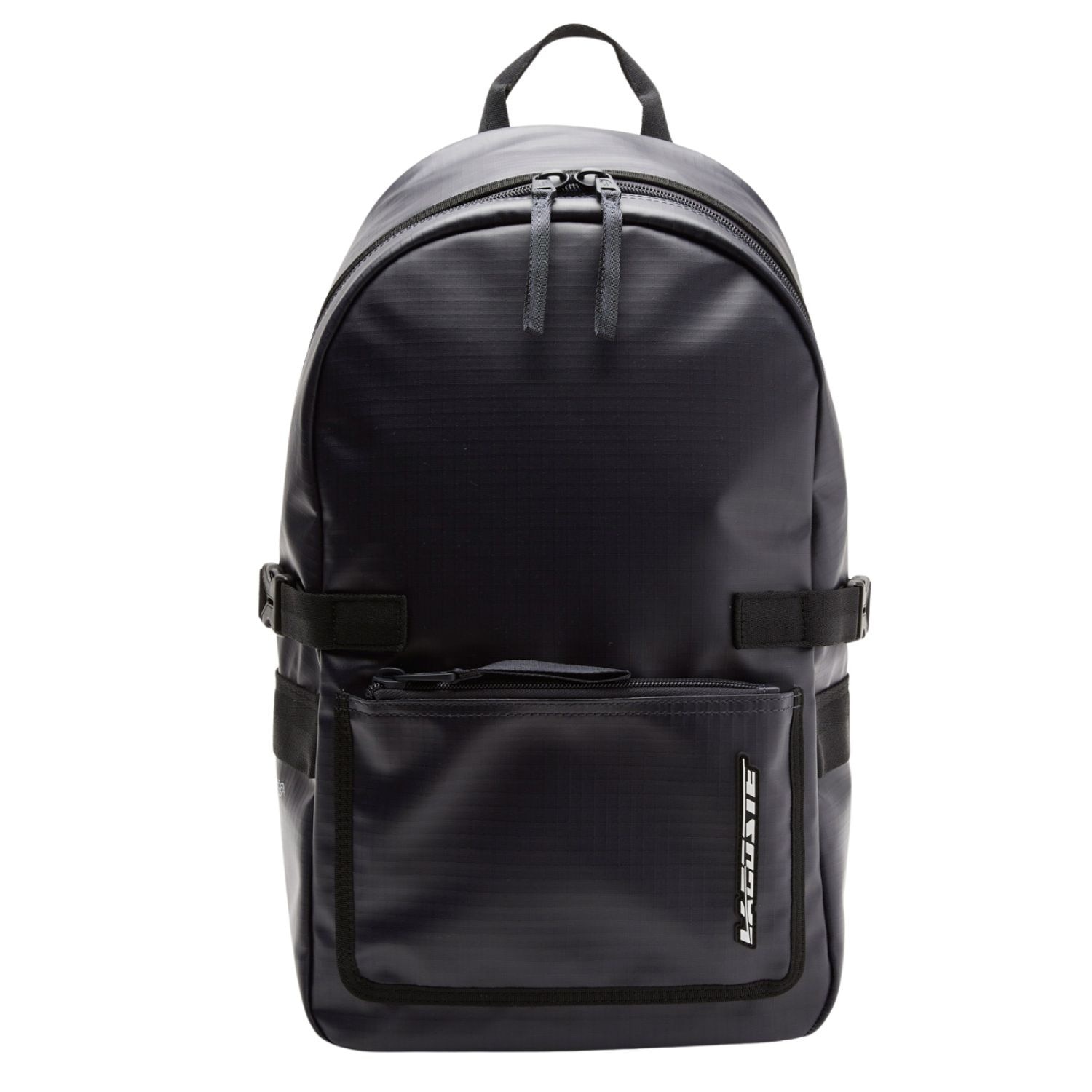 Lacoste, rucsac urban din poliester Ripstop cu compartiment pentru laptop 11" NH4264SBM20, negru, 42 x 30 x 14 cm