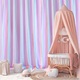 Perdele voal transparente curcubeu, set 2, 150 x 213 cm per panel, multicolor pastel
