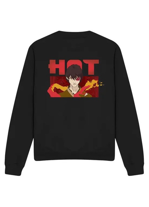 Hanorac unisex Avatar The Last Airbender Zuko negru bumbac poliester, 2XL INTL