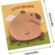 Notite adezive Capybara, forma speciala, maro, 1 buc.