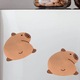 Notite adezive Capybara, forma speciala, maro, 1 buc.