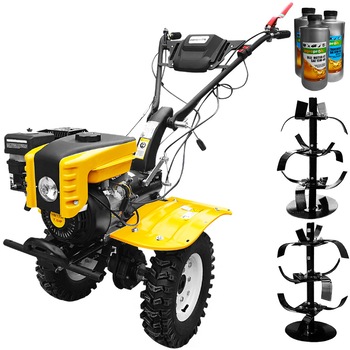 Pachet motocultor Profesional AgroPro HS 1000B cu far, motor 7 CP, latime de lucru 110 cm, senzor de ulei, freze, roti cauciuc + CADOU 1l ulei motor +2l ulei transmisie AgroPro Pachet motocultor Profesional AgroPro HS 1000B cu far, motor 7 CP, latime de lucru 110 cm, senzor de ulei, freze, roti cauciuc + CADOU 1l ulei motor +2l ulei transmisie AgroPro
