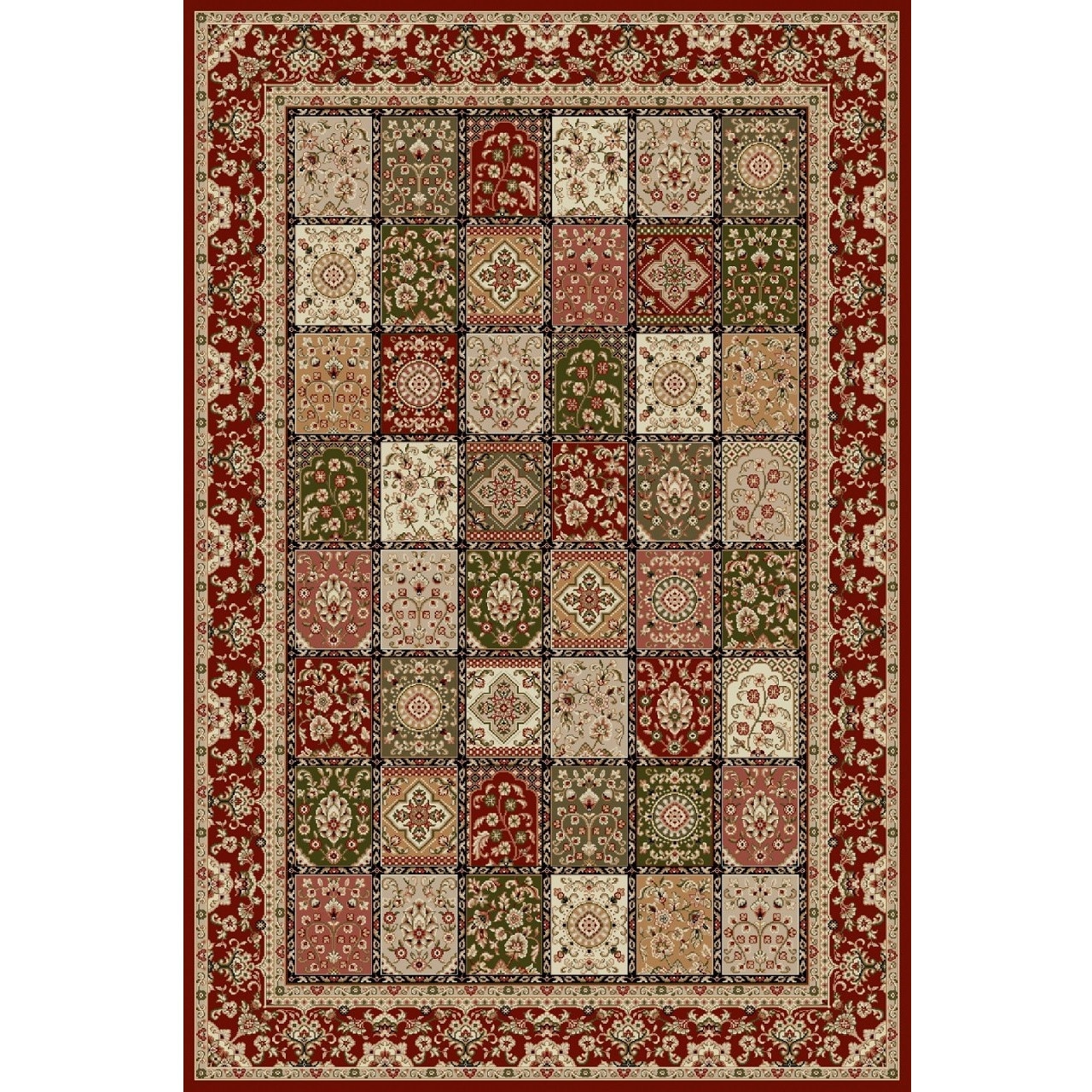 Covor Modern, Lotos 1518, Rosu, 150x230 cm, 1800 gr/mp