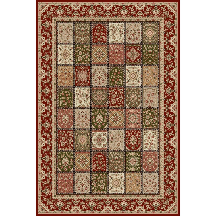 Килим Delta Carpet Lotos, 1518-120, Модерен, Правоъгълна, Многоцветен, 150 x 230 см