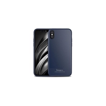 Husa Ipaky Fibre Carbon Albastra Pentru Iphone X Husa Ipaky Fibre Carbon Albastra Pentru Iphone X