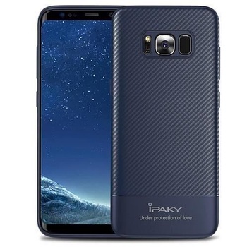 Husa Ipaky Fibre Carbon Albastru Pentru Samsung Galaxy S8 G950 Husa Ipaky Fibre Carbon Albastru Pentru Samsung Galaxy S8 G950