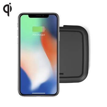 Incarcator wireless ultra rapid Qi ZENS single 10W Black Incarcator wireless ultra rapid Qi ZENS single 10W Black