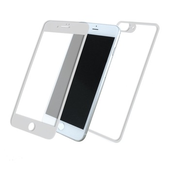 Folie protectie sticla securizata 5D iPhone 8 Plus/ 7 Plus, fata & spate Clear/White Folie protectie sticla securizata 5D iPhone 8 Plus/ 7 Plus, fata & spate Clear/White
