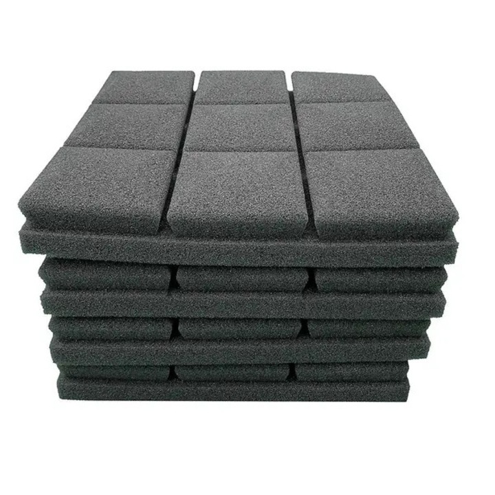PRE-CJk0515-26-0810-5935 hangelnyelő akusztikus hablap, 4 db-os szett, 30 x 30 x 5 cm, sötétszürke