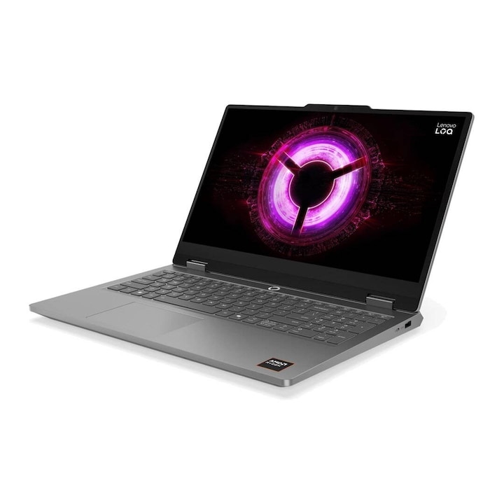 Laptop Lenovo LOQ Essential 15ARP11 Ryzen 5 150 15.6inch 16GB 512GB GeForce RTX 5050 8GB Windows 11 Home Luna Grey