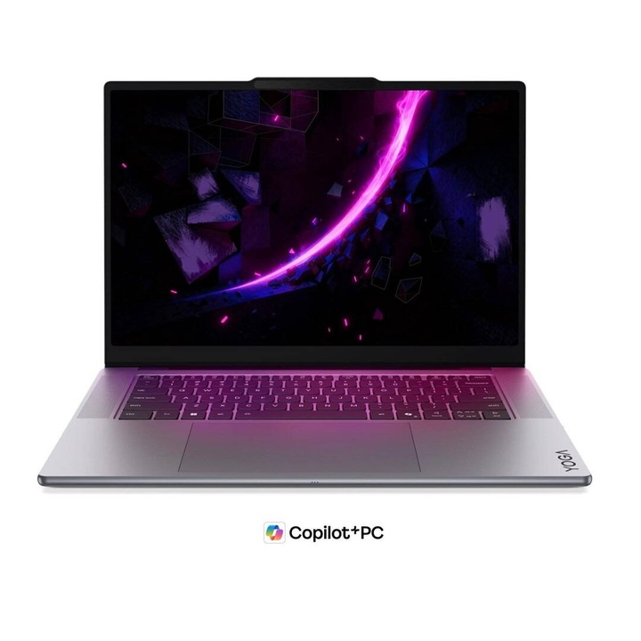 Laptop Lenovo Yoga Pro 7i Aura Edition Intel Ultra 7 356H 15.3inch 2.5K WQXGA OLED 165Hz 32GB LPDDR5X-8533 SSD 1TB GeForce RTX 5050 8GB Windows 11 Pro Luna Grey