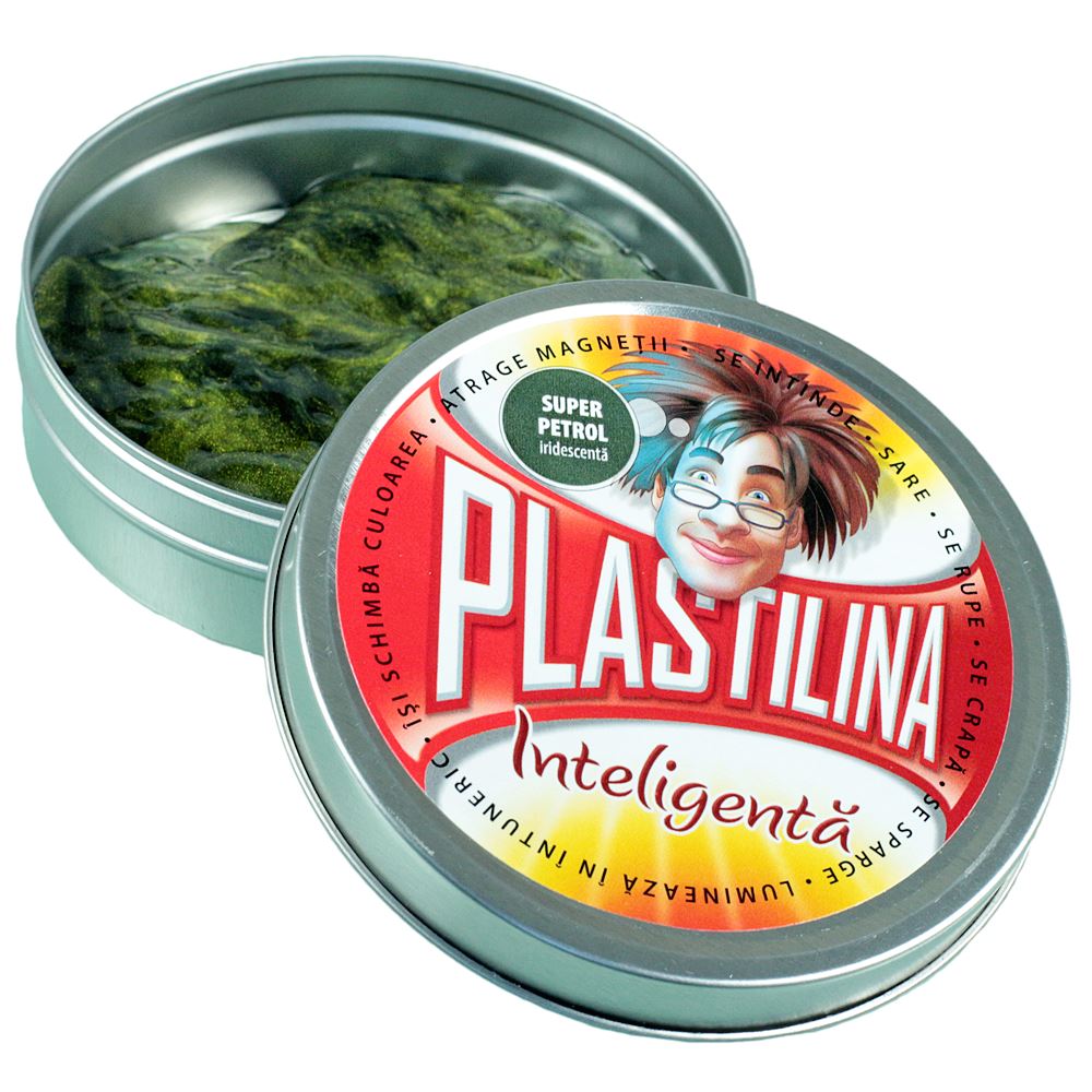 Plastilina Inteligenta, Iridescenta, Super Petrol