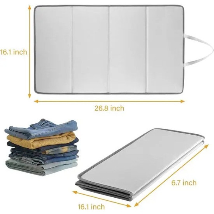 Saltela de calcat portabila pliabila K0255-0810-CDCJ47427, pentru usi si haine, 68 x 41 cm (26.8 x 16.1 in), gri deschis