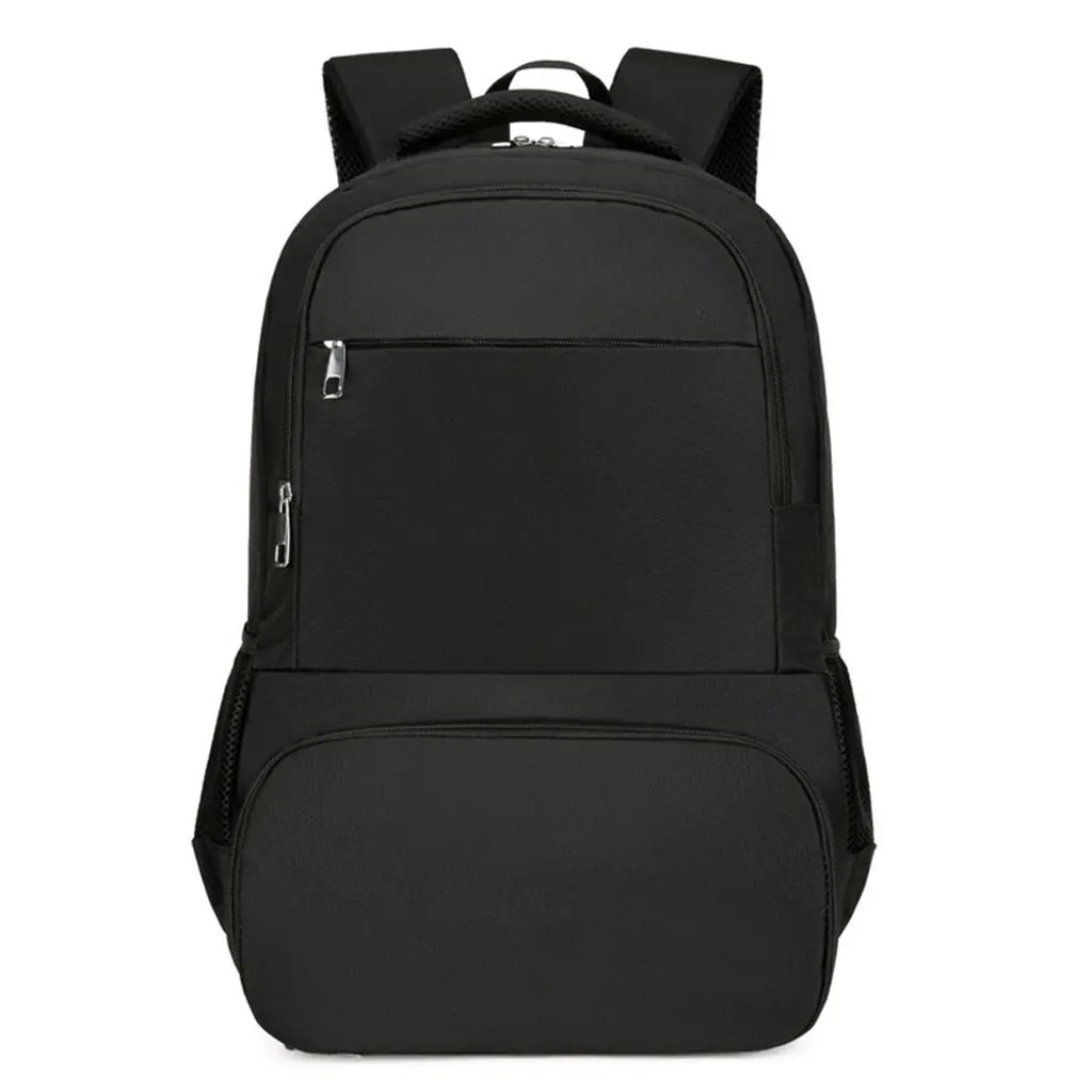 Rucsac din poliester termoizolant cu compartiment frigorific (lunch box), buzunar pentru laptop 15.6-inch, port USB extern, rezistent la apa, negru, K0255-0810-CDCJ57856
