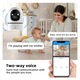 4MP beltéri WiFi megfigyelő kamera, 360°-os forgatás, automatikus követés, kétirányú hang