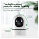 4MP beltéri WiFi megfigyelő kamera, 360°-os forgatás, automatikus követés, kétirányú hang