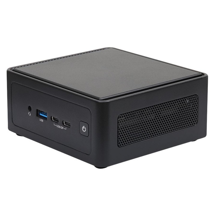 Mini PC ASRock 4X4 BOX-AI340, AMD Ryzen AI 5 340 processzor, RAM nélkül, Tárhely nélkül, Bluetooth, Wi-Fi, OS nélkül, Fekete