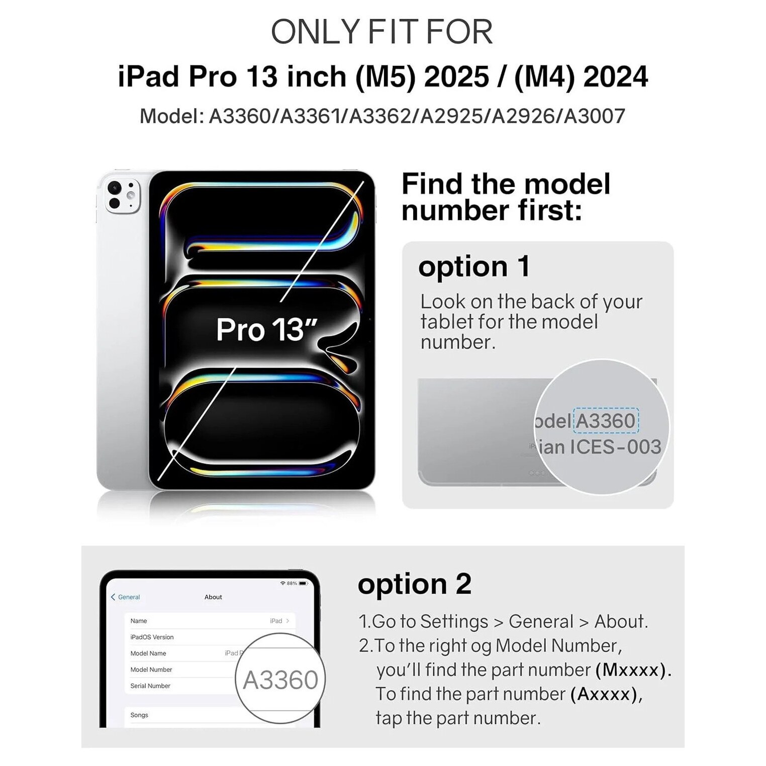 Carcasa pentru iPad Pro 13 Inch (M5/M4) 2025/2024, cu suport pentru creion si buzunar, multiple unghiuri de vizualizare