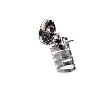 Lustra DC 6020/1, 1*E27, crom, reglabila, schelet inox, abajur argintiu transparent, montaj universal, dulie ceramica Lustra DC 6020/1, 1*E27, crom, reglabila, schelet inox, abajur argintiu transparent, montaj universal, dulie ceramica