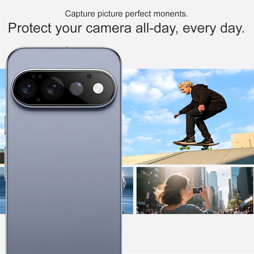 Folie Camera pentru Google Pixel 11 Pro - Techsuit Full Camera Glass - Black