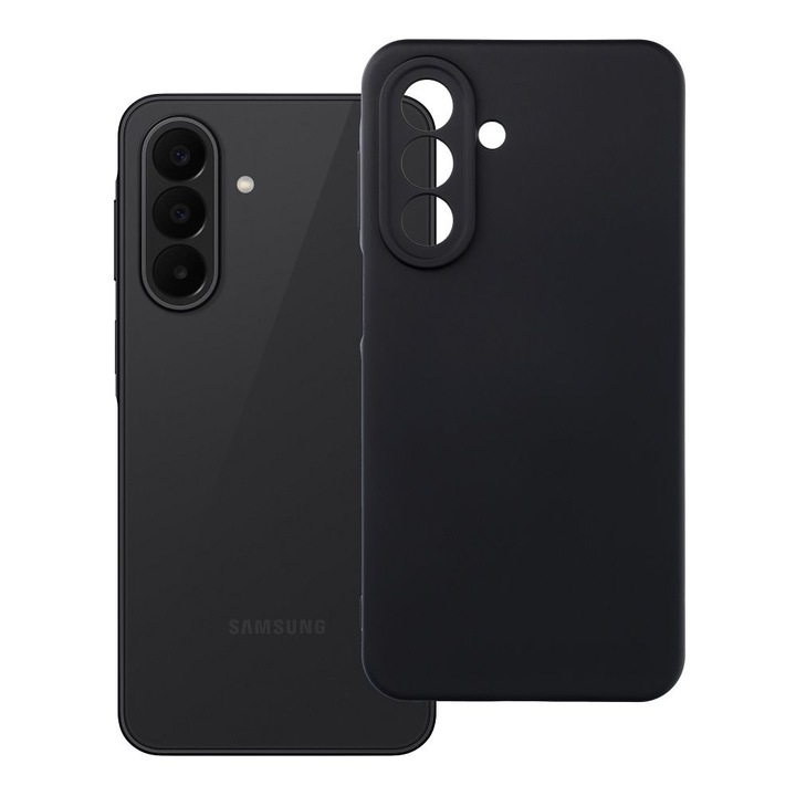 Husa pentru Samsung Galaxy A27 5G, Silicon Premium Catifelat, Protectie Camere, Microfibra In Interior, Negru