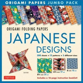 Origami Folding Papers Jumbo Pack: Japanese Designs: 300 Origami Folding Papers in 3 Sizes (6 Inch; 6 3/4 Inch and 8 1/4 Inch) and a 16-Page Book, Tuttle Publishing (Editor) Origami Folding Papers Jumbo Pack: Japanese Designs: 300 Origami Folding Papers in 3 Sizes (6 Inch; 6 3/4 Inch and 8 1/4 Inch) and a 16-Page Book, Tuttle Publishing (Editor)