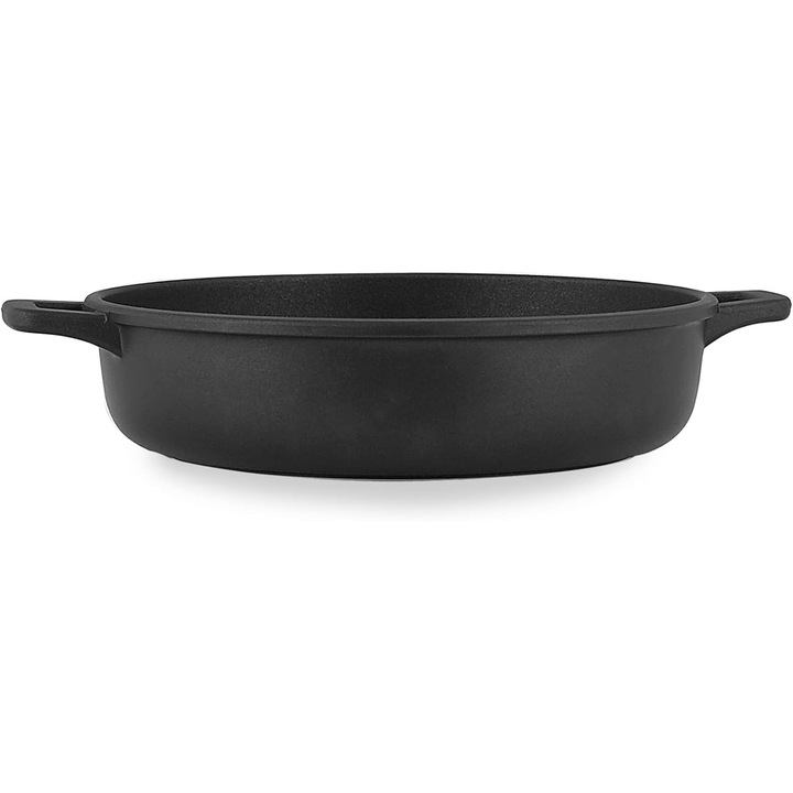 Granchef Serpenyő 40 cm, Tapadásmentes, 2 Fogantyú, Öntött Alumínium, Fekete