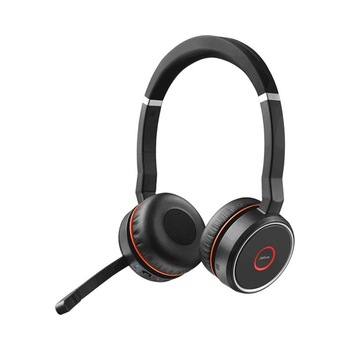 Casti Jabra Evolve 75 UC Stereo inclus Link 370, Negru Casti Jabra Evolve 75 UC Stereo inclus Link 370, Negru