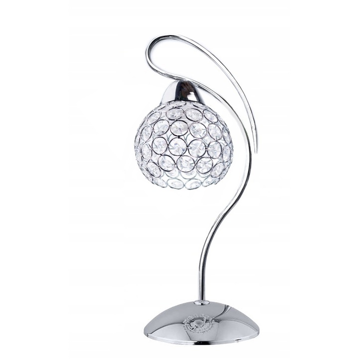 Lampa de Noptiera Cristal Crom LED E27 Glamour