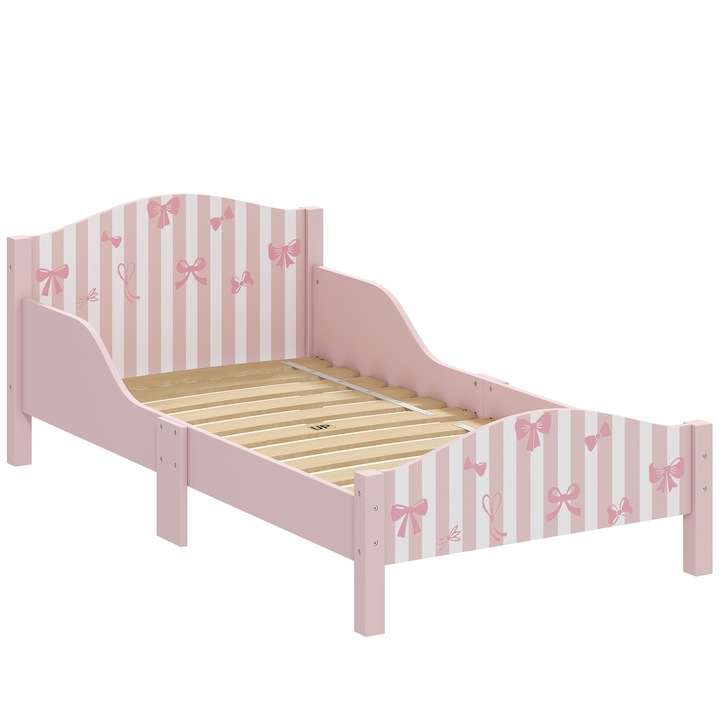 Pat Montessori pentru Copii cu Design Funda, AIYAPLAY, MDF, Placaj, 146 x 76, 5 x 54, 5 cm, Roz