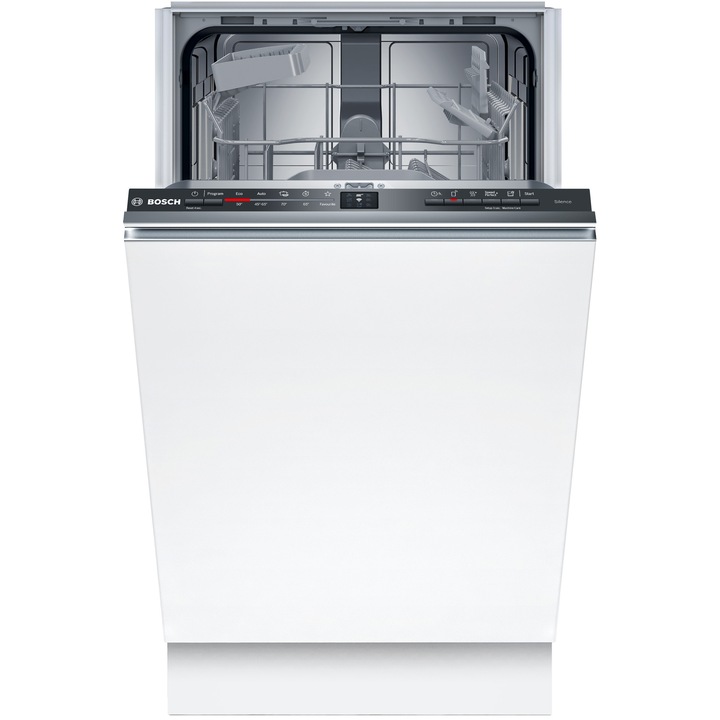 Masina de spalat vase incorporabila Bosch SPV2HKX02E, 10 seturi, 5 programe, ExtraDry, Home connect, DosageAssist, InfoLight, Silence on demand, HygienePlus, 45 cm, Clasa D